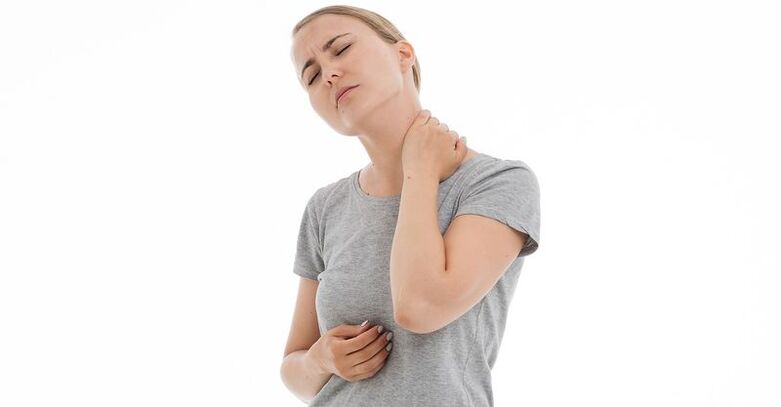 Dor com osteocondrose cervical